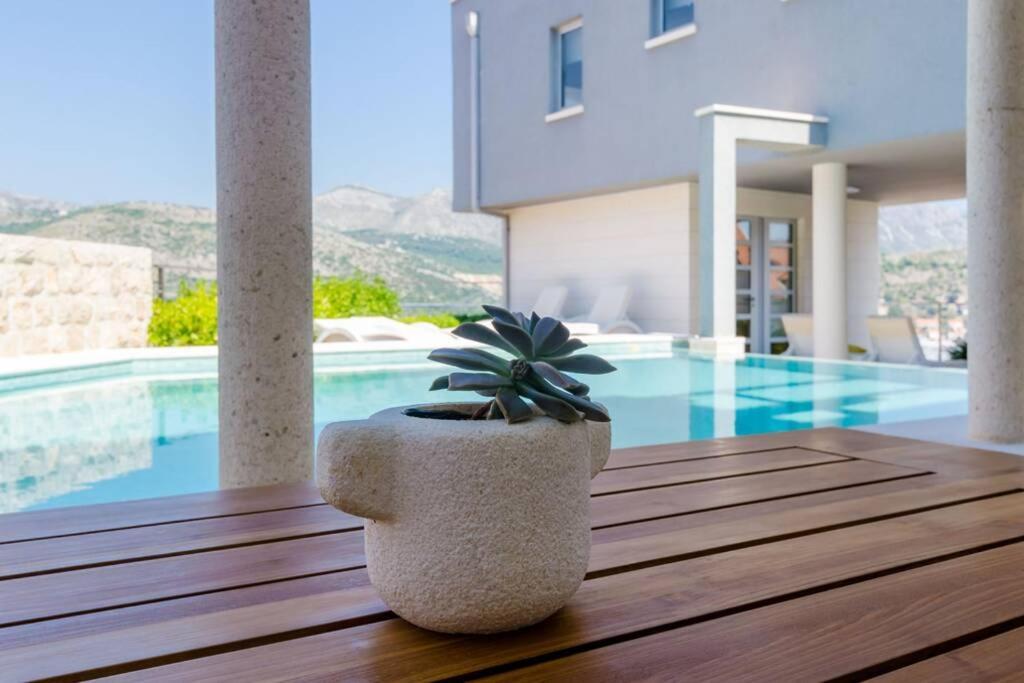 Modern Villa With Swimming Pool - Penthouse Dubrovnik Buitenkant foto